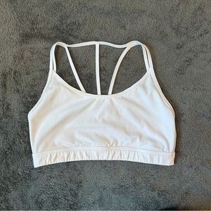 Alphalete Alphalux Tri White Strappy Women's Bra XXL